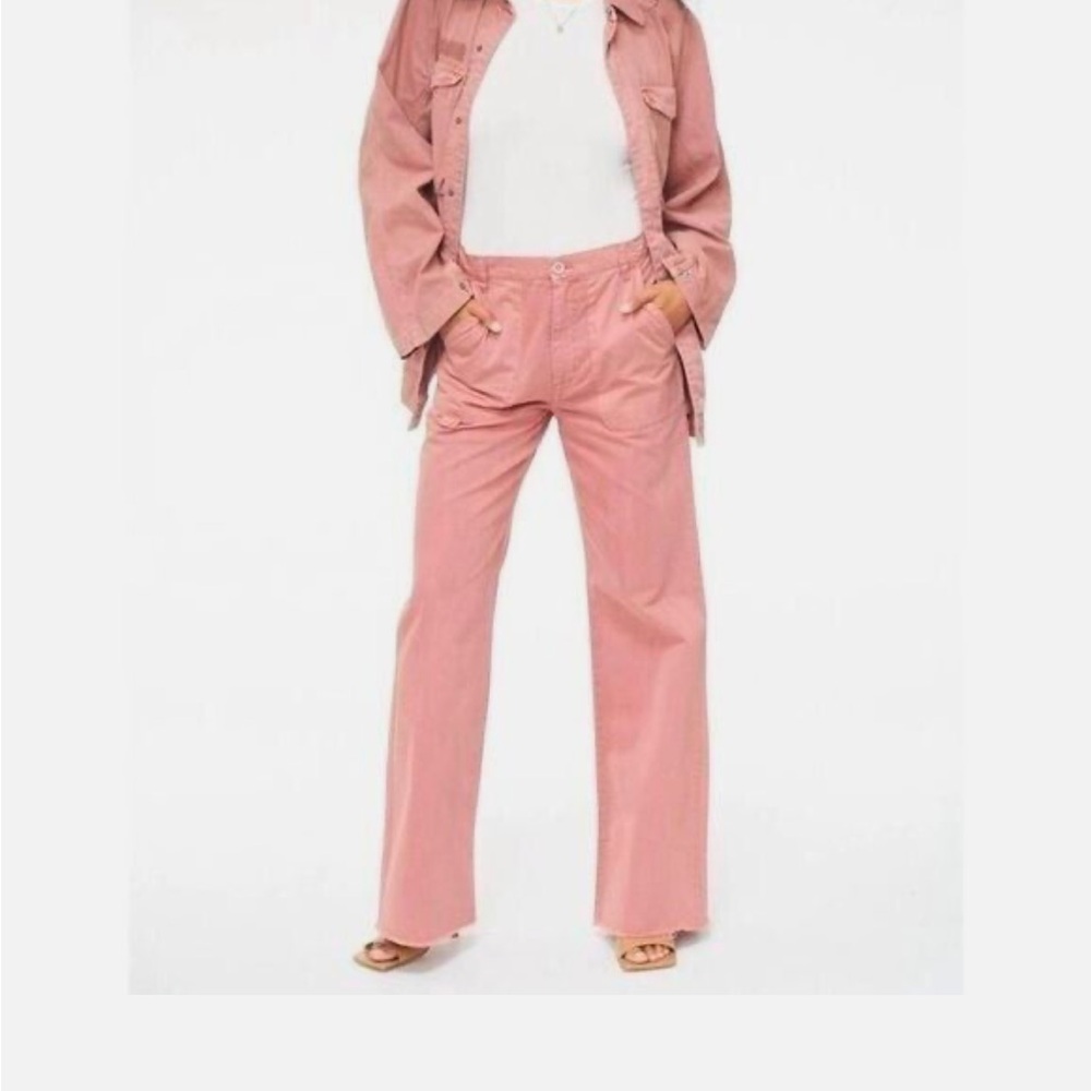 Pistola Pink Wide Leg Pants